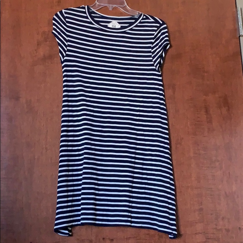Striped short sleeve dress